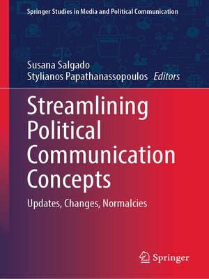cover image of Streamlining Political Communication Concepts